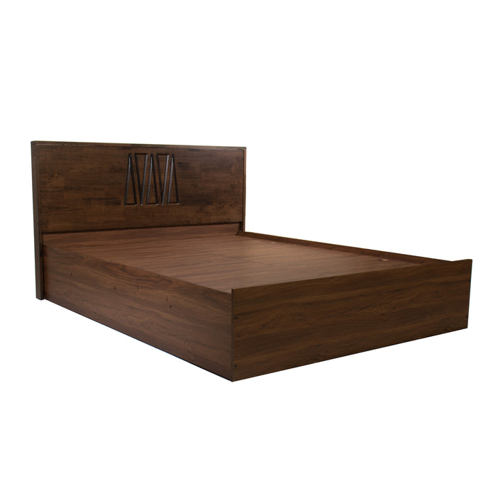 Graces Solidwood Headbord Queen Bed With Box Storage (Non-Woveen)