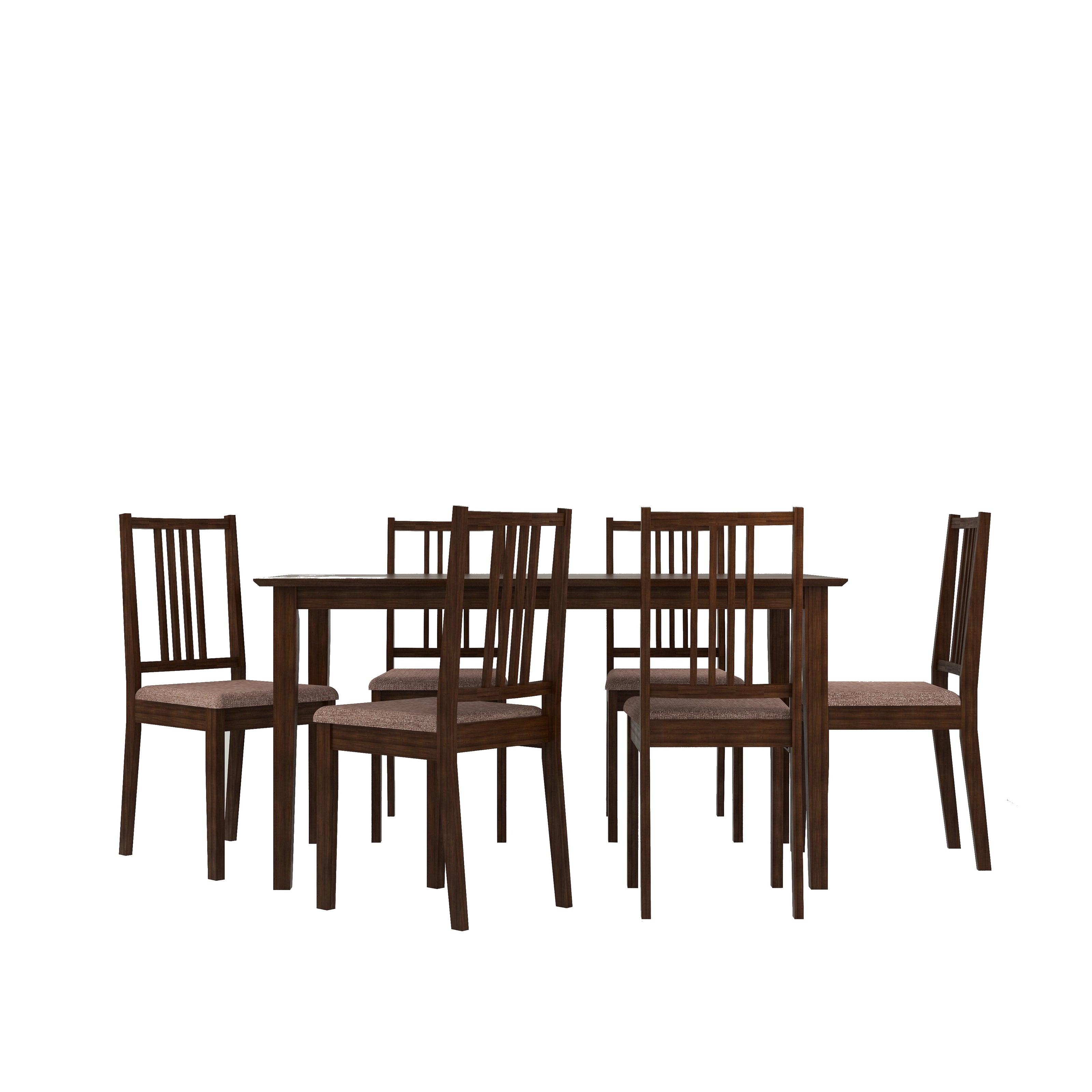 Houston 6 Seater Solid Wood Dining Set
