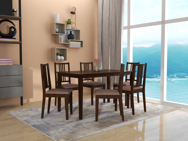 Houston 6 Seater Solid Wood Dining Set