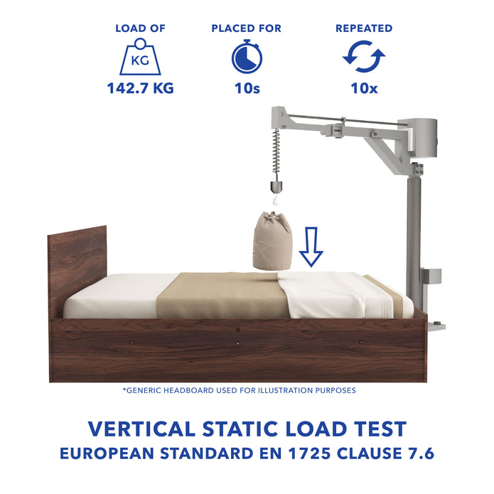 Graces Solidwood Headbord Queen Bed With Box Storage (Non-Woveen)