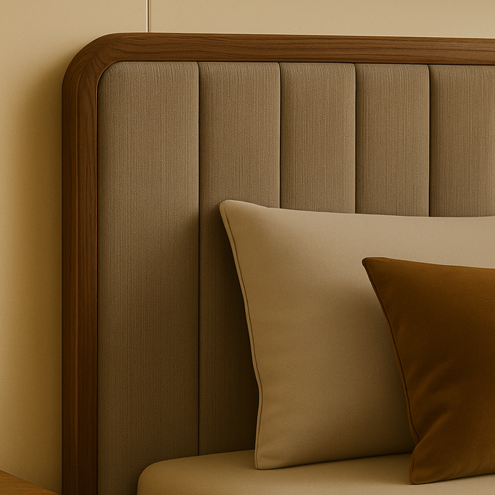 Calla Bed With Premium Fabric And Box Storage - King Bed
