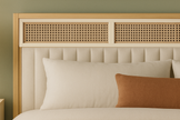Macari Bed With Premium Fabric And Box Storage - King Bed