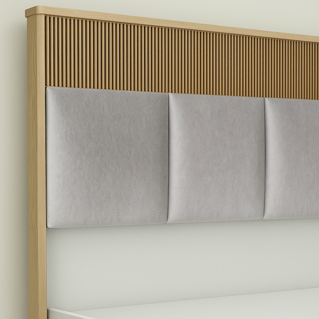 Elysian Bed With Premium Fabric And Box Storage - King Bed