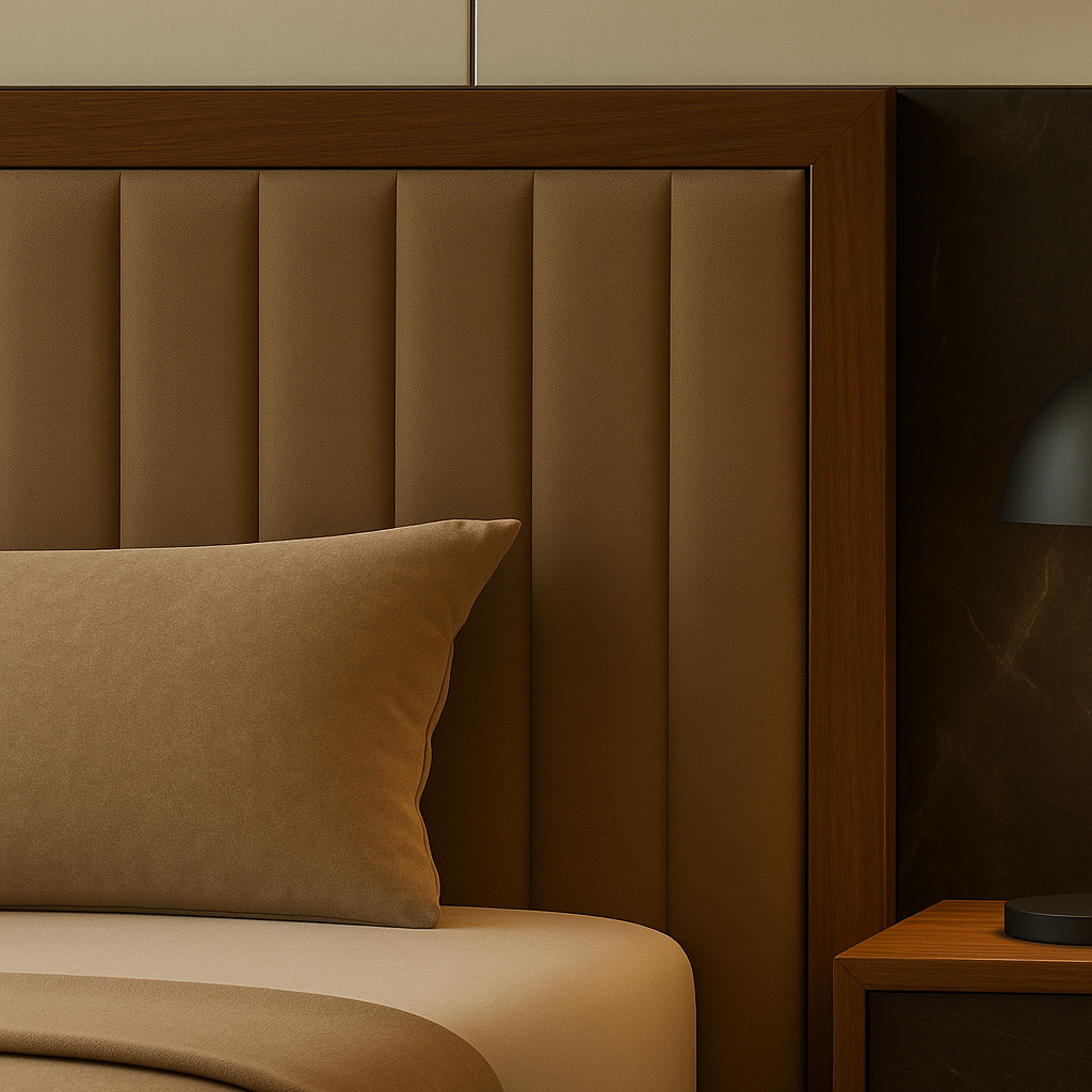 Vesper Bed With Premium Fabric And Box Storage - King Bed