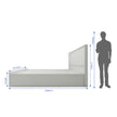 Alder Bed With Premium Fabric And Box Storage - King Bed