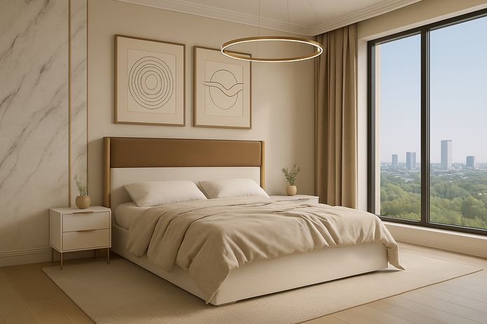 Kai Bed With Premium Fabric And Box Storage - King Bed