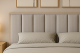 Aria Bed With Premium Fabric And Box Storage - King Bed