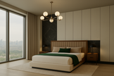 Vesper Bed With Premium Fabric And Box Storage - King Bed